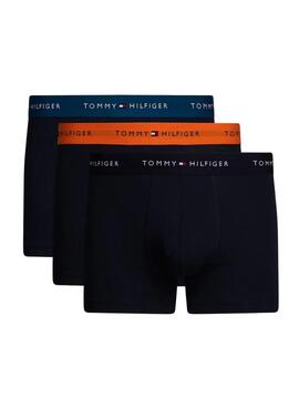 Pack 3 calzoncillos Trunk Tommy Hilfiger negro para hombre