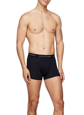 Pack 3 calzoncillos Trunk Tommy Hilfiger negro para hombre