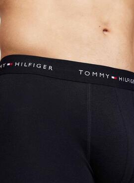 Pack 3 calzoncillos Trunk Tommy Hilfiger negro para hombre