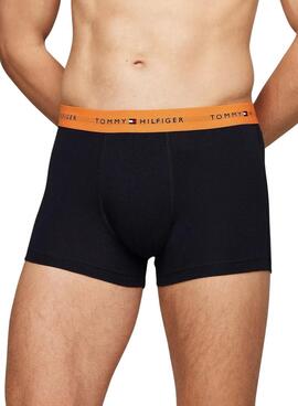 Pack 3 calzoncillos Trunk Tommy Hilfiger negro para hombre