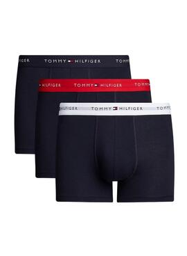 Pack 3 calzoncillos Trunk Tommy Hilfiger essential negro para hombre