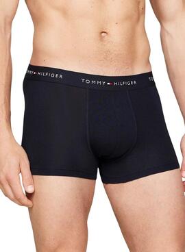 Pack 3 calzoncillos Trunk Tommy Hilfiger essential negro para hombre