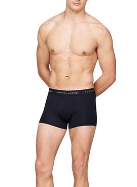 Pack 3 calzoncillos Trunk Tommy Hilfiger essential negro para hombre