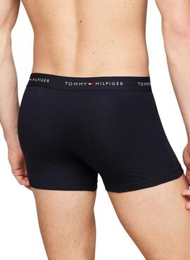 Pack 3 calzoncillos Trunk Tommy Hilfiger essential negro para hombre