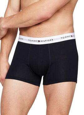 Pack 3 calzoncillos Trunk Tommy Hilfiger essential negro para hombre