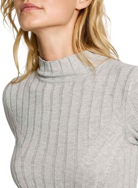 Jersey Pepe Jeans Izabel gris para mujer