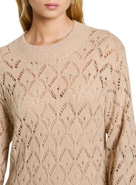 Vestido Pepe Jeans Hailey beige para mujer