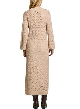 Vestido Pepe Jeans Hailey beige para mujer