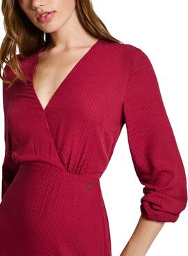 Vestido Pepe Jeans Kendall rojo para mujer