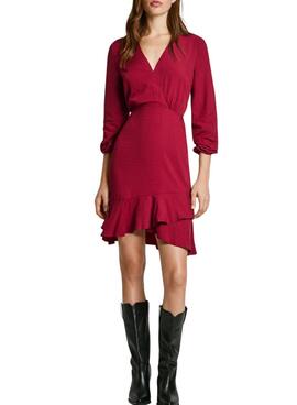 Vestido Pepe Jeans Kendall rojo para mujer