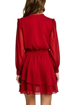 Vestido Pepe Jeans Otto rojo para mujer