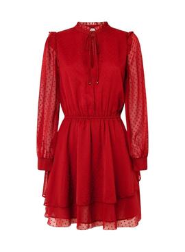 Vestido Pepe Jeans Otto rojo para mujer