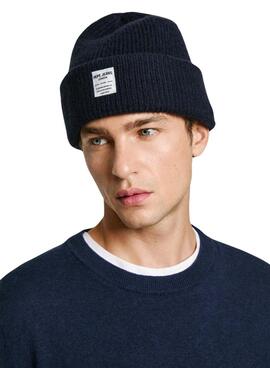 Gorro Pepe Jeans West azul marino para hombre