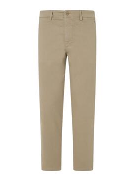 Pantalón chino Pepe Jeans Gymdigo beige para hombre