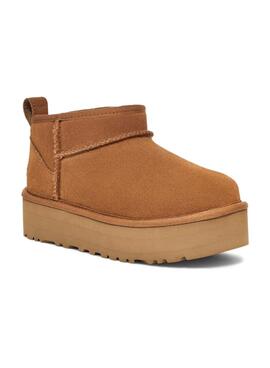 Botas UGG Mini Platform marrón para niño y niña