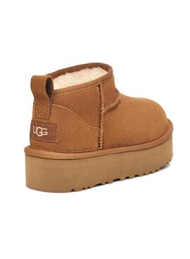 Botas UGG Mini Platform marrón para niño y niña