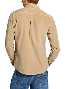 Camisa Pepe Jeans Miller beige para hombre