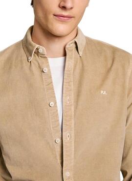 Camisa Pepe Jeans Miller beige para hombre