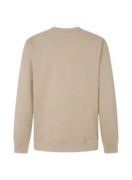 Sudadera Pepe Jeans New Joe Crew beige para hombre