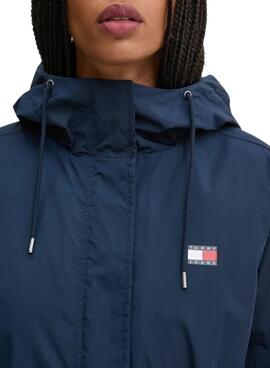 Parka Tommy Jeans 2 en 1 Technical azul para mujer