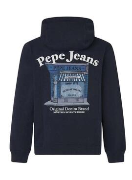 Sudadera Pepe Jeans Somerton marino para hombre