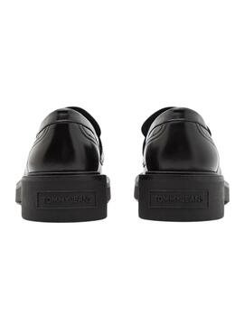 Mocasines Tommy Jeans Hardware piel negro para mujer