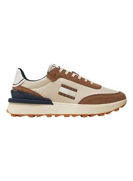 Zapatillas Tommy Jeans Technical Runner camel para hombre