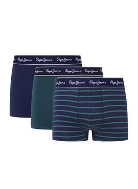 Calzoncillos Pepe Jeans Stripes azul para hombre