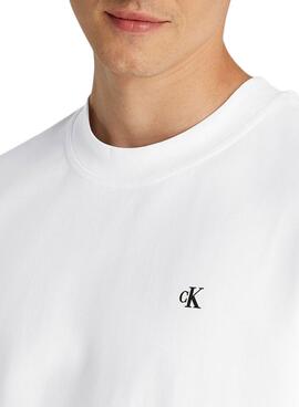 Camiseta Calvin Klein Jeans Stamp back blanco para mujer