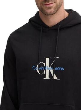 Sudadera Calvin Klein Jeans Distressed negro para hombre