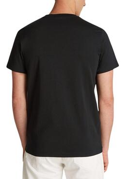 Camiseta Calvin Klein Jeans Distressed negro para hombre