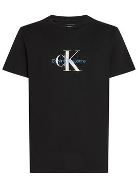 Camiseta Calvin Klein Jeans Distressed negro para hombre