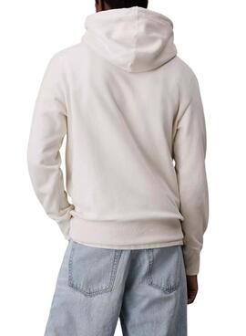 Sudadera Calvin Klein Jeans Chenille beige para hombre