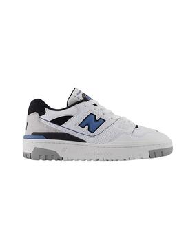 Zapatillas New Balance BB550 blanco y azul 