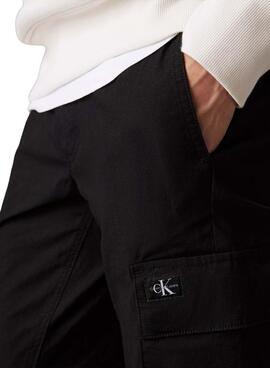 Pantalón Calvin Klein Jeans Cargo negro para hombre