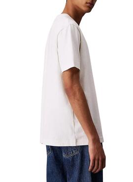 Camiseta Calvin Klein Jeans Chenille blanco para hombre