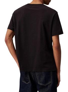 Camiseta Calvin Klein Jeans Chenille negro para hombre