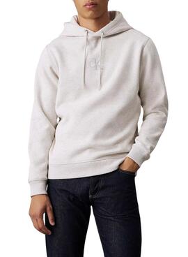 Sudadera Calvin Klein Jeans Monologo gris para hombre