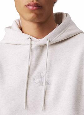 Sudadera Calvin Klein Jeans Monologo gris para hombre