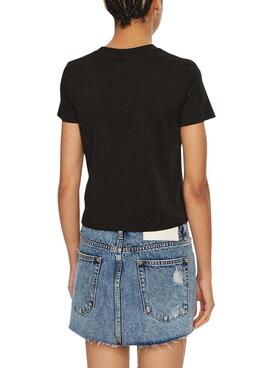 Camiseta Calvin Klein Jeans Baby tee negro para mujer