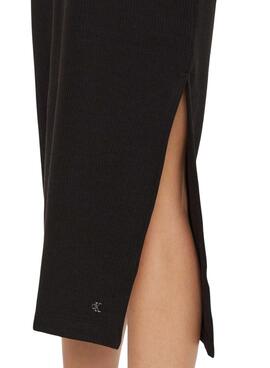 Vestido Calvin Klein Jeans Textured negro para mujer