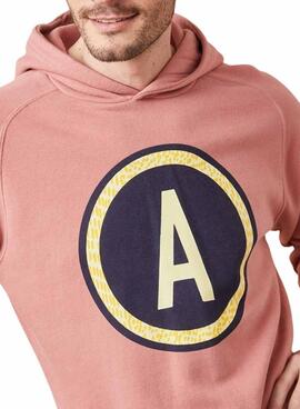 Sudadera Altonadock Circle Hoodie coral para hombre