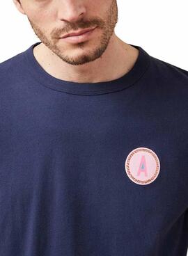 Camiseta Altonadock Circle marino para hombre