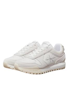 Zapatillas Calvin Klein Jeans Toothy blanco para mujer