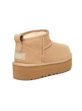 Botas UGG Ultra Mini Platform beige niño y niña