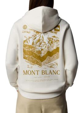 Sudadera The North Face Mont Blanc beige para mujer