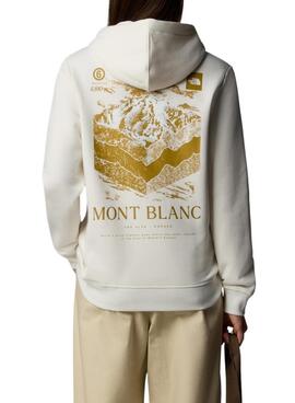 Sudadera The North Face Mont Blanc beige para mujer