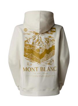 Sudadera The North Face Mont Blanc beige para mujer