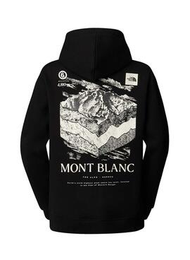 Sudadera The North Face Mont Blanc negro para mujer