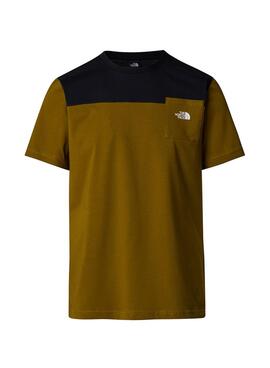 Camiseta The North Face Icons verde y negro para hombre